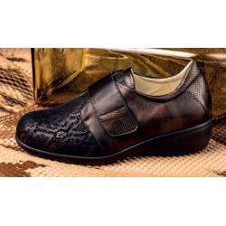 Zapato lycra elástica Señora Clement Salus Ágata, Extra volumen.