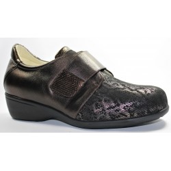 Zapato lycra elástica Señora Clement Salus Ágata, Extra volumen.