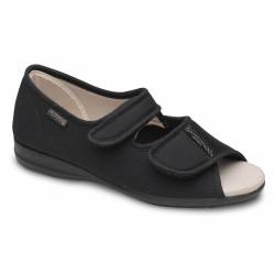 Zapatillas ancho 16 para juanetes Calzamedi 3084 Negro