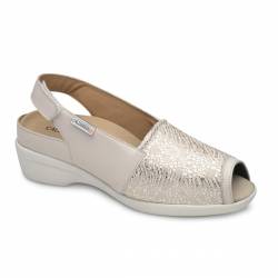 Sandalias pala elástica Calzamedi 0785 Beige