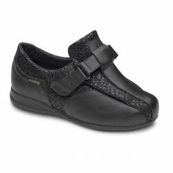 Zapato apertura total señora Calzamedi 0720 Negro ancho 16