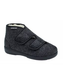 Zapatillas botín forro de borreguillo Nursing Care eucalipto, antracita
