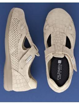 Sandalia ancho especial 16 Calzamedi 0634 coco