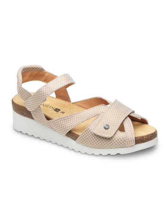 Sandalias confort Calzamedi 0804 Beige