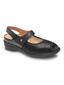Sandalias pala elástica Calzamedi 0784 Negro