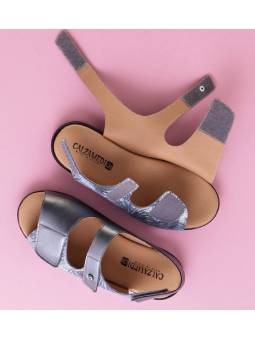 Sandalia señora ancho especial 16 Calzamedi 0762 Gris