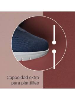 Sneaker cuña ancho especial Calzamedi 0764 Azul