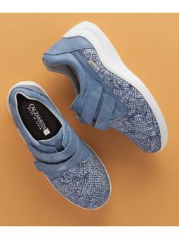 Zapato deportivo ancho 16 Calzamedi 0790 Azul