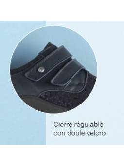 Zapato pie diabético señora calzamedi 0793 Azul