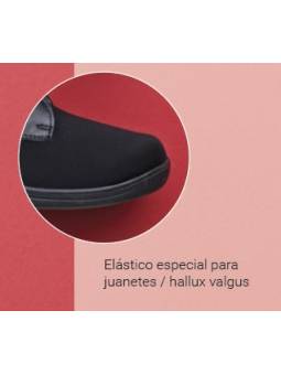 Zapato ancho especial 16 calzamedi 0807 Negro con pala muy elástica