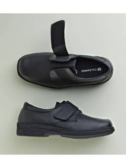 Zapatos diabético ancho 14 Calzamedi 2092 Negro