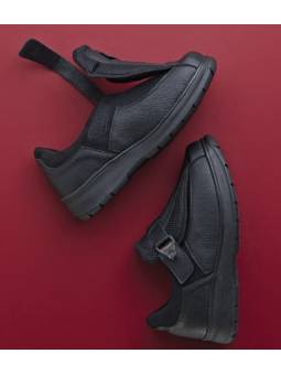 Zapatos apertura total ancho 20 Calzamedi 2125 Negro