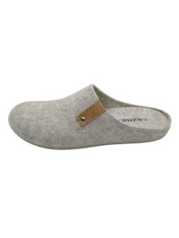 Zapatilla descalza fieltro Calzamedi 6578 Beige con plantilla extraíble