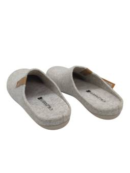 Zapatilla descalza fieltro Calzamedi 6578 Beige con plantilla extraíble