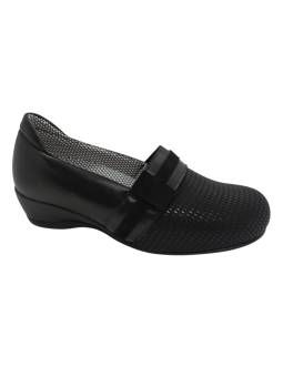 Clement Salus FEME. Zapato cuña confort con pala elástica