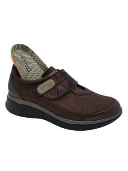 Sneaker impermeable mujer Clement Salus Asteria detalle cierre velcro y plantilla extraíble