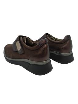 Sneaker ancho 14 mujer Clement Salus Asteria vista trasera con suela antideslizante