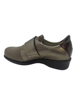 Zapato pala elástica Clement Salus Amsterdam con velcro vista interior