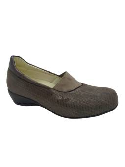 Clement Salus Michigan zapato mujer ancho especial 15 pala elástica lycra cuña 3.5 cm