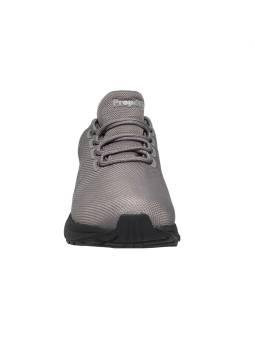 Propét Tour Knit Trek gris vista frontal con malla transpirable