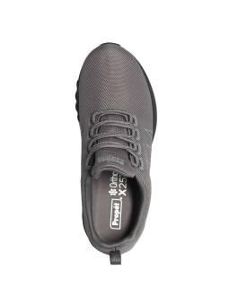 Propét Tour Knit Trek gris vista superior con malla transpirable