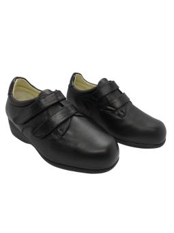 Clement Salus Ebro. Zapato Señora con horma extra ancha, par frontal cierre velcro
