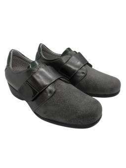 Clement Salus Artemisa - Zapato horma extra ancha y pala elástica forro CR carbon