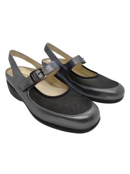 Clement Salus Santoña - Sandalia extra ancha con ribete elástico. para pies delicados.