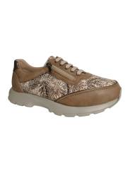 Terol modelo Luisa. Sneaker de ancho especial. Color Taupe