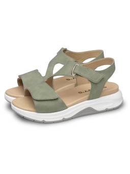 Saguy´s Confort 20702. Sandalia ligera con velcro verde par