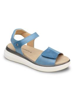 Calzamedi 0812 – Sandalia confort mujer con plantilla extraíble, color azul
