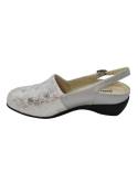 Clement Salus Lavanda. Zapato elegante con pala elástica con cuña de 3,5