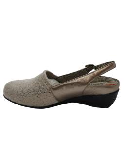 Clement Salus Singapur. Zapato destalonado elástico pies delicados cuña confort muy elegante