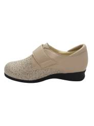 Clement Salus Lacio. Zapato cómodo para pies delicados con pala elástica cierre velcro