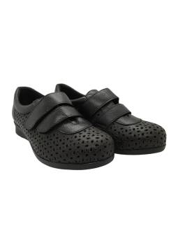 Clement Salus Celosia. Zapato confort con doble velcro pala troquelada