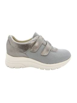 Clement Salus Kalamos. Sneaker casual cómodo mujer con doble velcro cuña y plataforma