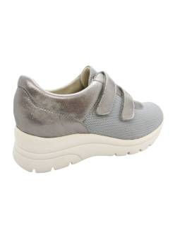 Clement Salus Kalamos. Sneaker casual cómodo mujer con doble velcro 2,5 cm de drop