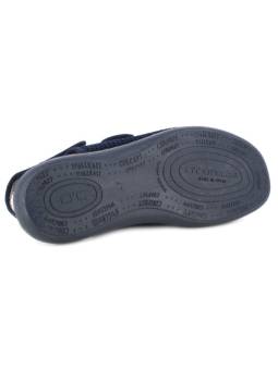 Doctor Cutillas 1420 marino. Zapatilla sandalia de apertura total, suela antideslizante