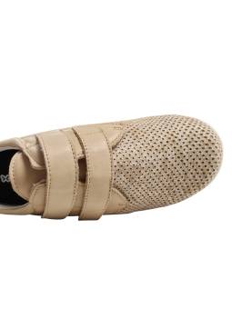Calzamedi 0790 Beige. Zapato deportivo ancho 16 pala picada