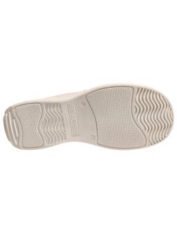 Calzamedi 0790 Beige. Zapato deportivo ancho 16. suela amplia
