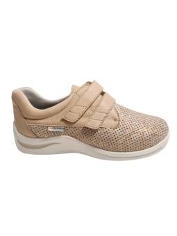 Calzamedi 0790 Beige. Zapato deportivo ancho 16 muy estable